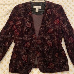 Sparkly velvet suit jacket